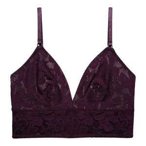 NEW Underprotection Ruby Bralette in Burgundy  size L